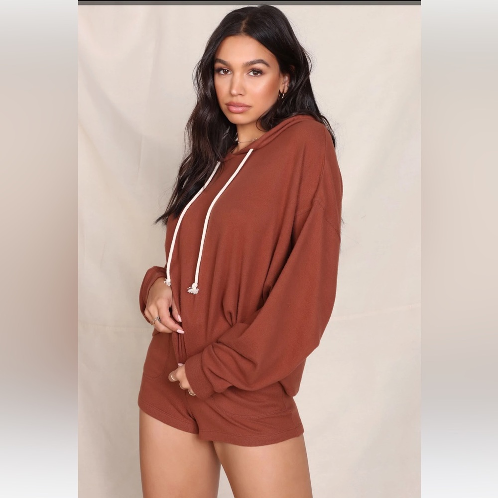 Brand new Fashion nova chocolate hoodie size large